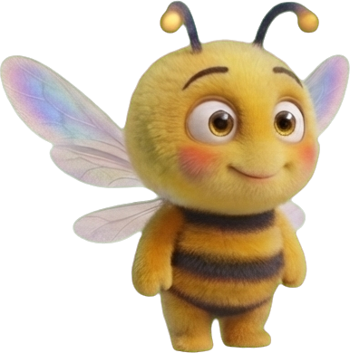 Pippy the bee waving hello